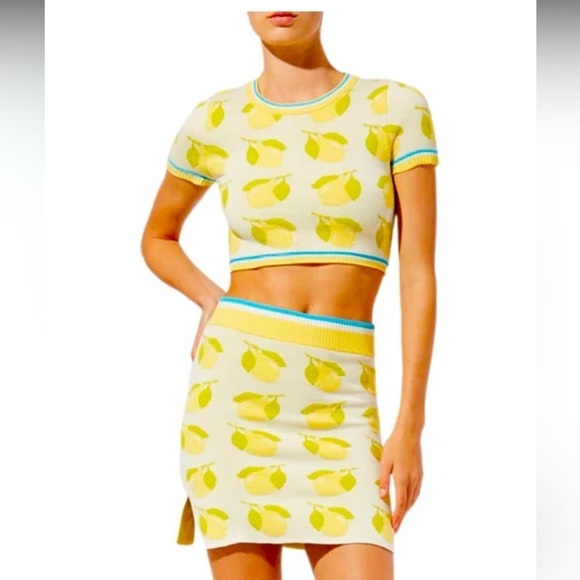 NWT Solid & Striped The June Top Sweater / Lemons / Small - Picture 1 of 11